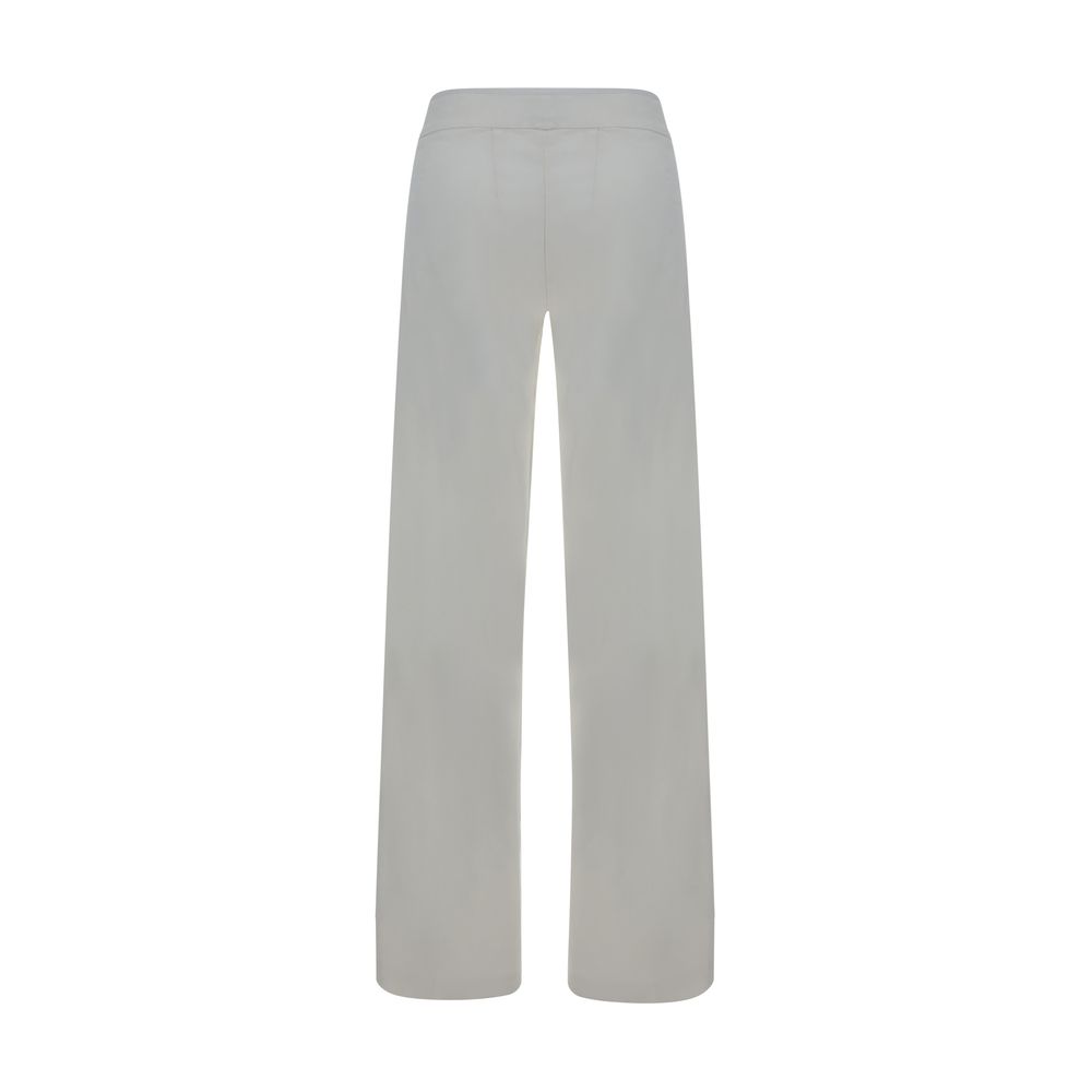 Avenue Montaigne White Rayon Casual Pants