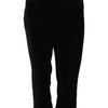 Dolce & Gabbana Black Cotton Skinny Capri Cropped Denim Jeans
