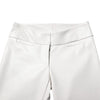 Dolce & Gabbana White Polyurethane High Waist Tapered Pants