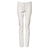 Dolce & Gabbana White Polyurethane High Waist Tapered Pants