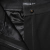 Dolce & Gabbana Black Wool High Waist Skinny Pants