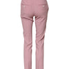 Dolce & Gabbana Pink Wool High Waist Tapered Pants
