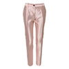 Dolce & Gabbana Pink Satin High Waist Tapered Pants