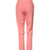 Dolce & Gabbana Pink High Waist Tapered Dress Pants