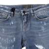 Dolce & Gabbana Blue PRETTY Tattered Skinny Denim Jeans