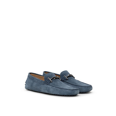 Tod's Mokassin aus blauem Wildleder