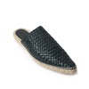 Bottega Veneta Green Leather Espadrilles