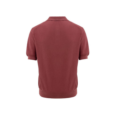 Gran Sasso Red Cotton Polo Shirt