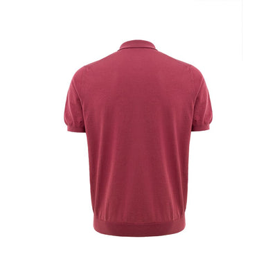 Gran Sasso Red Cotton Polo Shirt
