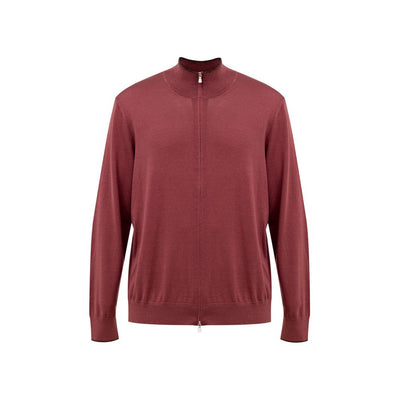 Gran Sasso Red Silk T-Shirt