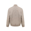 Gran Sasso Beige Linen Biker Jacket