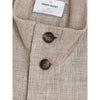Gran Sasso Beige Linen Biker Jacket