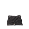 Balenciaga Black Fabric And Leather Shoulder Bag