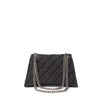 Balenciaga Black Fabric And Leather Shoulder Bag