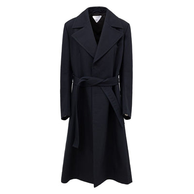 Bottega Veneta Blauer Baumwoll-Trenchcoat