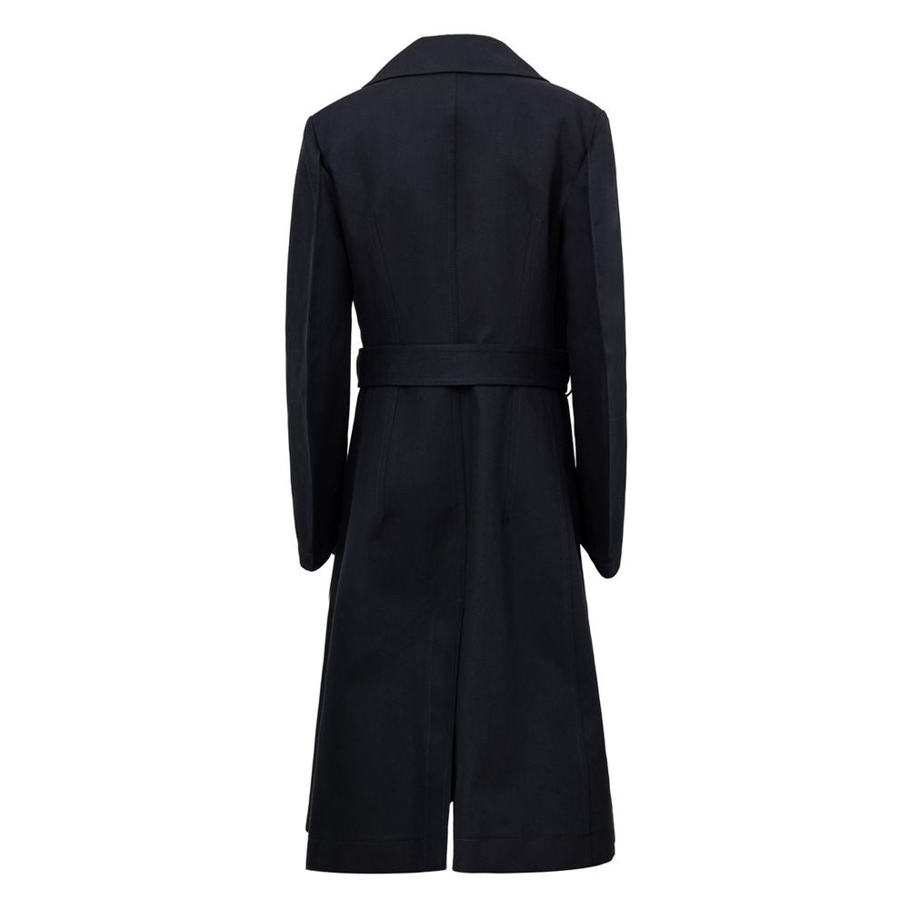 Bottega Veneta Blauer Baumwoll-Trenchcoat