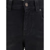 Balenciaga Schwarze Bootcut-Jeans aus Baumwolle