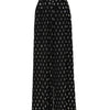 Dolce & Gabbana Black Crystal Embellished Wide Leg Pants