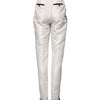 Dolce & Gabbana White High Waist Straight Dress Trouser Pants
