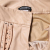 Dolce & Gabbana Beige Lace Details Mid Waist Skinny Pants