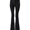 Dolce & Gabbana Black Cotton Mid Waist Bootcut Denim Jeans
