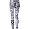 Dolce & Gabbana White Graphic HighWaist Skinny Leggings Pants