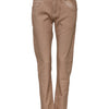 Dolce & Gabbana Brown Cotton Boyfriend Denim Trousers Jeans