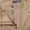 Dolce & Gabbana Beige Mid Waist Cargo Tapered Pants