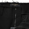Dolce & Gabbana Black Cotton Mid Waist Flared Denim Jeans