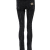 Dolce & Gabbana Black Cotton Tattered Skinny Denim Jeans