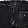 Dolce & Gabbana Black Cotton Tattered Skinny Denim Jeans