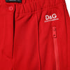 Dolce & Gabbana Red Mid Waist Slim Fit Pants