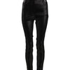 Dolce & Gabbana Black Cotton Stretch Lurex Thread Skinny Pants