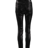 Dolce & Gabbana Black Cotton Stretch Lurex Thread Skinny Pants