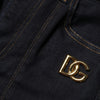 Dolce & Gabbana Blue Cotton High Waist Skinny Denim Jeans