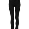 Dolce & Gabbana Black Cotton Skinny Mid Waist Denim Jeans