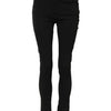 Dolce & Gabbana Black Cotton Skinny Mid Waist Denim Jeans