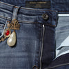 Dolce & Gabbana Blue Rhinestone Embellished Denim Jeans