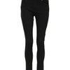 Dolce & Gabbana Black Cotton Logo Skinny Mid Waist Denim Jeans