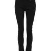 Dolce & Gabbana Black Cotton Logo Skinny Mid Waist Denim Jeans