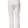 Dolce & Gabbana White Cotton Floral Jacquard Pants