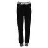 Dolce & Gabbana Black Cotton Jogger Logo Waist Pants