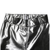 Dolce &amp; Gabbana – Schmal geschnittene Leggings aus Polyester in Metallic-Silber 