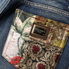 Dolce & Gabbana Multicolor Patchwork Tapered Denim Jeans