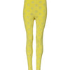 Dolce & Gabbana Yellow Logo Slim Fit Leggings Pants