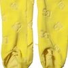 Dolce & Gabbana Yellow Logo Slim Fit Leggings Pants