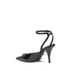 Versace Black Calf Leather Bos Taurus High Heel Pumps