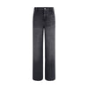 Kenzo Schwarze Baumwolljeans mit geradem Bein