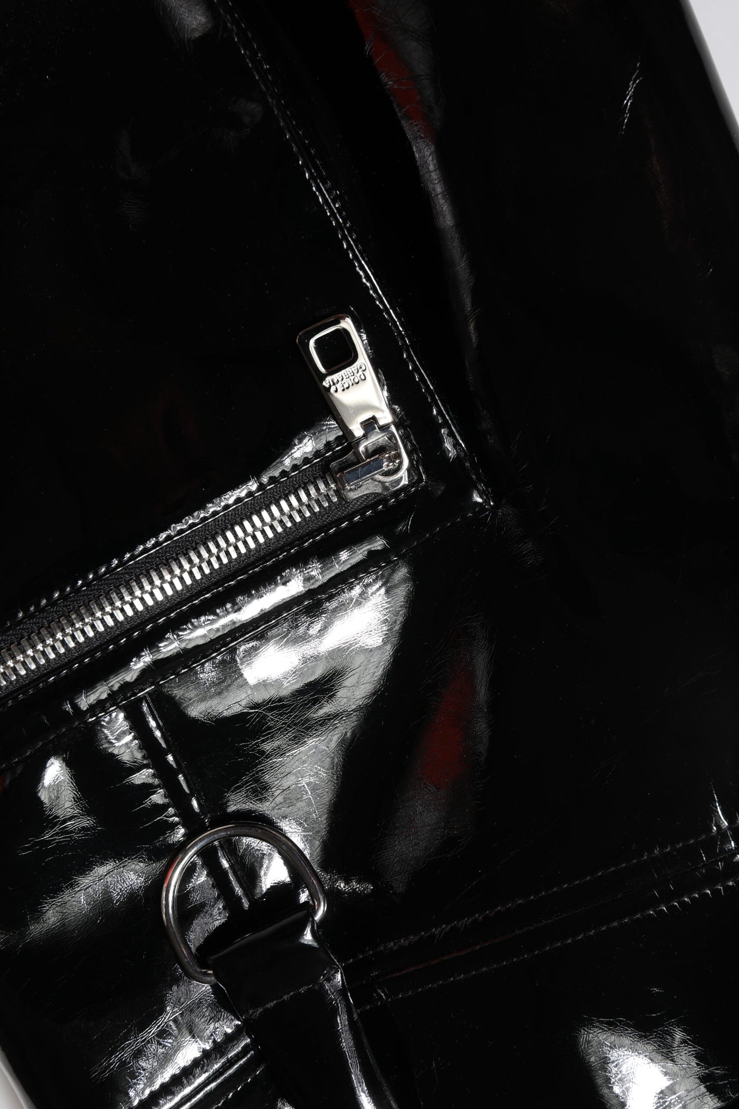 Dolce & Gabbana Black High Waist Cargo Bootcut Pants