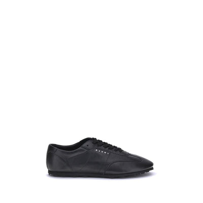 Marni Black Calf Leather Bos Taurus Athletic Sneakers